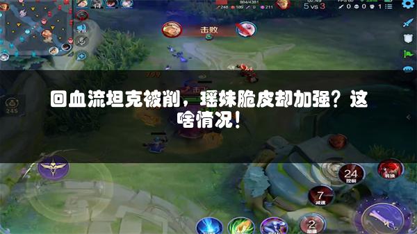 回血流坦克被削，瑶妹脆皮却加强？这啥情况！