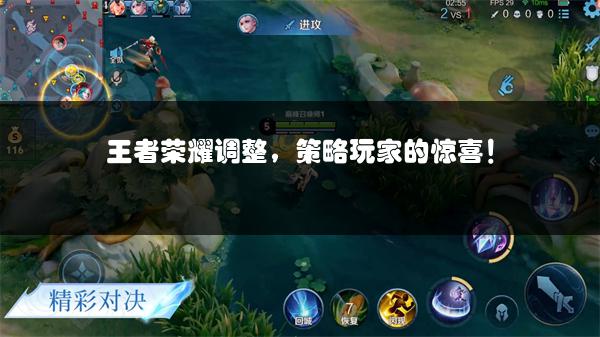 王者荣耀调整，策略玩家的惊喜！