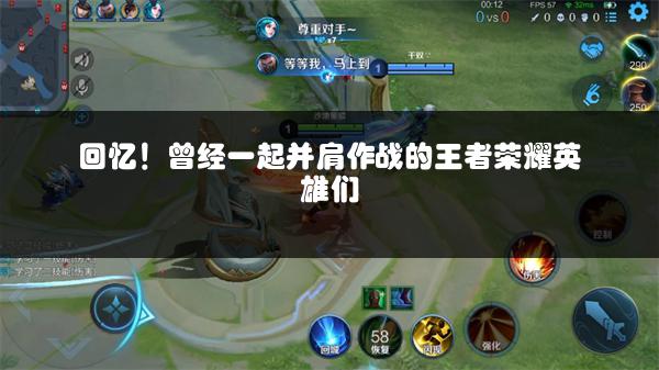 回忆！曾经一起并肩作战的王者荣耀英雄们