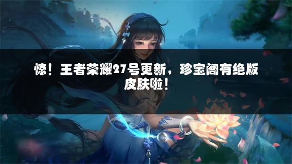 惊！王者荣耀27号更新，珍宝阁有绝版皮肤啦！