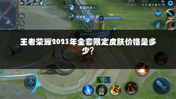 王者荣耀2023年全套限定皮肤价格是多少？