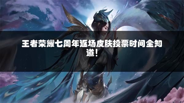 王者荣耀七周年返场皮肤投票时间全知道！