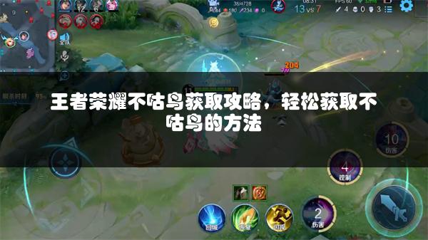 王者荣耀不咕鸟获取攻略，轻松获取不咕鸟的方法