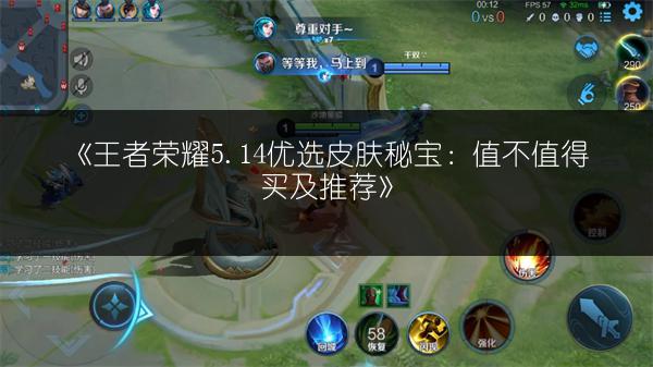 《王者荣耀5.14优选皮肤秘宝：值不值得买及推荐》