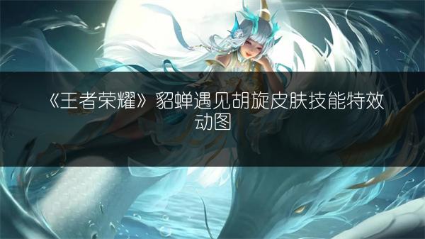 《王者荣耀》貂蝉遇见胡旋皮肤技能特效动图