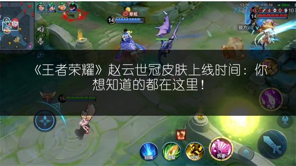 《王者荣耀》赵云世冠皮肤上线时间：你想知道的都在这里！