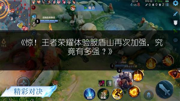《惊！王者荣耀体验服盾山再次加强，究竟有多强？》