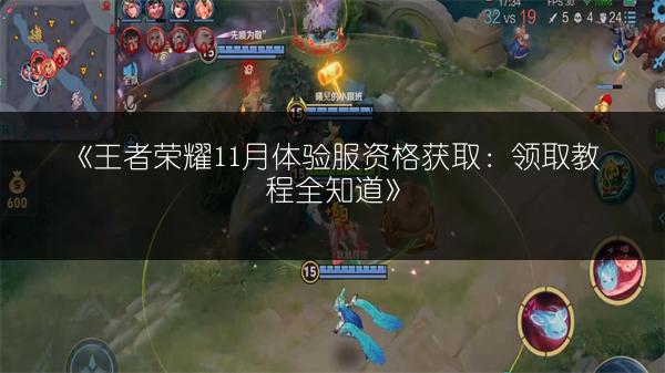 《王者荣耀11月体验服资格获取：领取教程全知道》