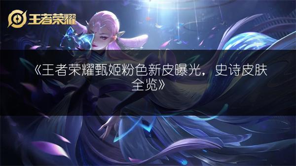 《王者荣耀甄姬粉色新皮曝光，史诗皮肤全览》