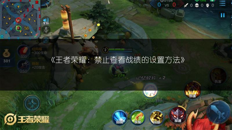 《王者荣耀：禁止查看战绩的设置方法》