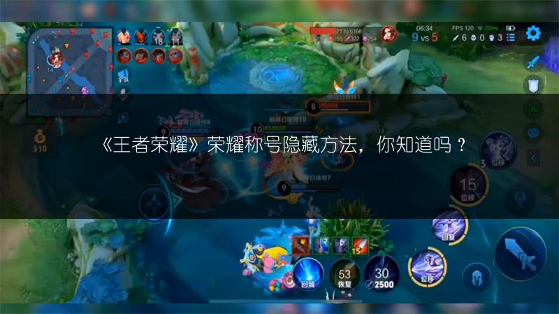 《王者荣耀》荣耀称号隐藏方法，你知道吗？