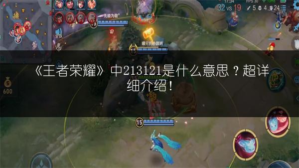 《王者荣耀》中213121是什么意思？超详细介绍！