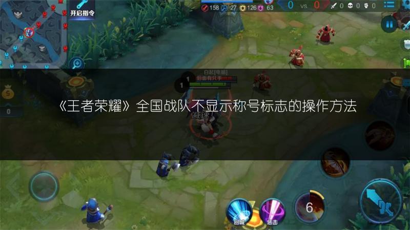 《王者荣耀》全国战队不显示称号标志的操作方法