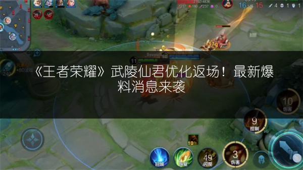 《王者荣耀》武陵仙君优化返场！最新爆料消息来袭