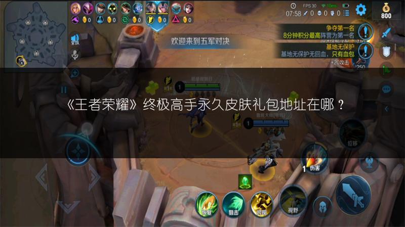 《王者荣耀》终极高手永久皮肤礼包地址在哪？