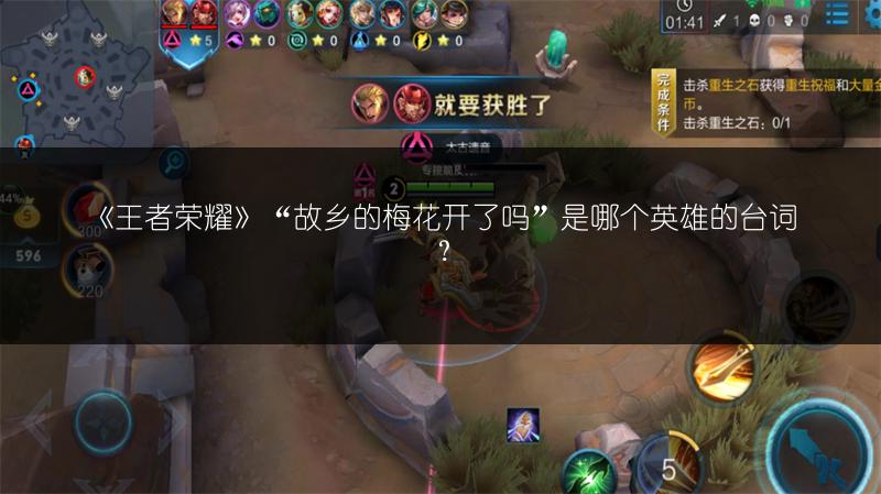 《王者荣耀》“故乡的梅花开了吗”是哪个英雄的台词？