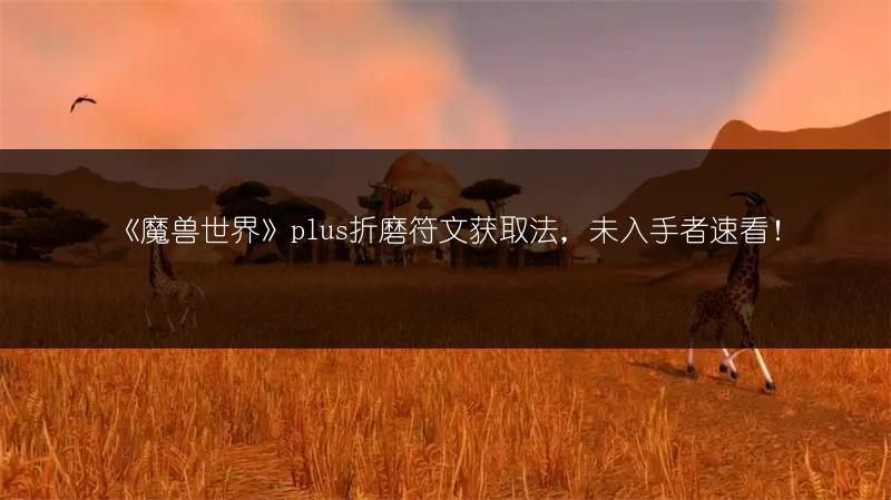 《魔兽世界》plus折磨符文获取法，未入手者速看！