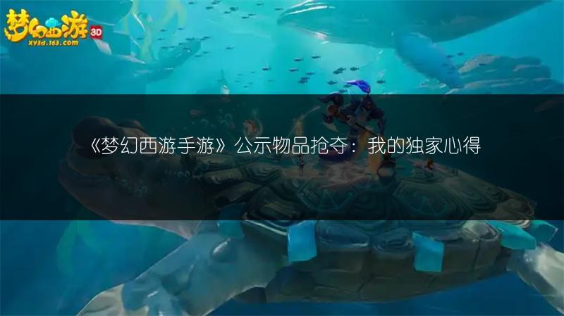 《梦幻西游手游》公示物品抢夺：我的独家心得