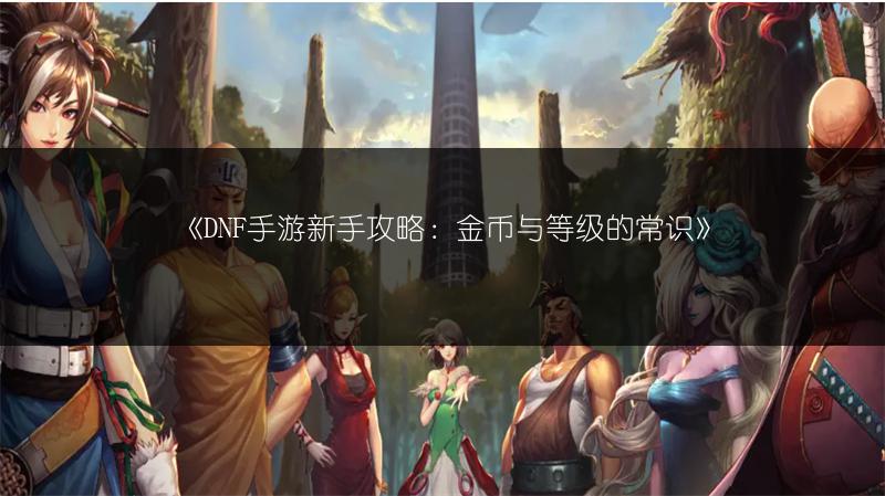 《DNF手游新手攻略：金币与等级的常识》