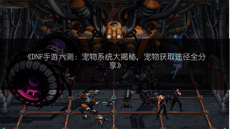《DNF手游六测：宠物系统大揭秘，宠物获取途径全分享》