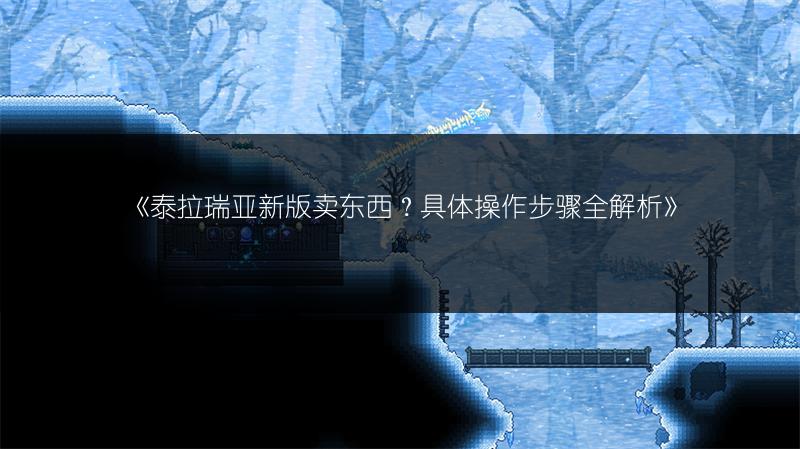 《泰拉瑞亚新版卖东西？具体操作步骤全解析》