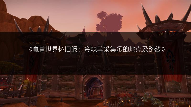 《魔兽世界怀旧服:金棘草采集多的地点及路线》