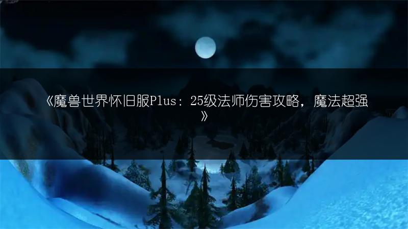 《魔兽世界怀旧服Plus：25级法师伤害攻略，魔法超强》