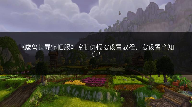 《魔兽世界怀旧服》控制仇恨宏设置教程，宏设置全知道！