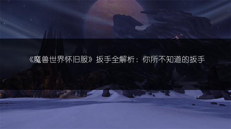 《魔兽世界怀旧服奶德治疗毛量攻略及玩法全解析》