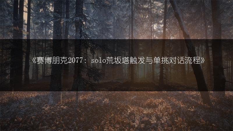 《赛博朋克2077：solo荒坂塔触发与单挑对话流程》