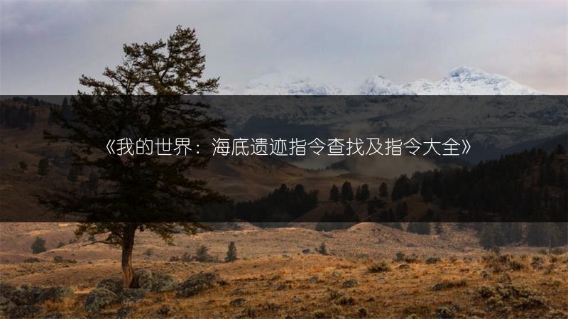 《我的世界：海底遗迹指令查找及指令大全》