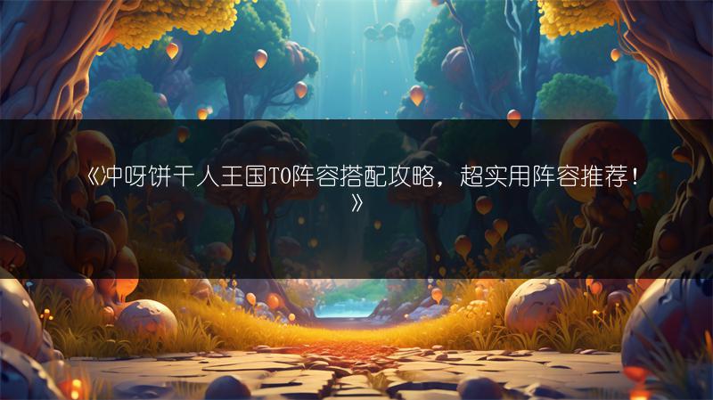 《冲呀饼干人王国T0阵容搭配攻略，超实用阵容推荐！》