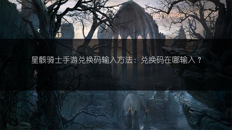 星骸骑士手游兑换码输入方法：兑换码在哪输入？