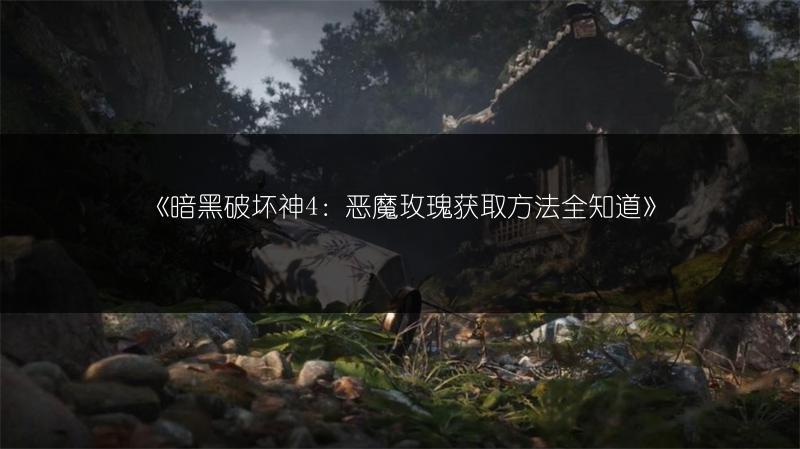 《暗黑破坏神4：恶魔玫瑰获取方法全知道》
