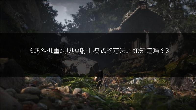 《战斗机重装切换射击模式的方法，你知道吗？》