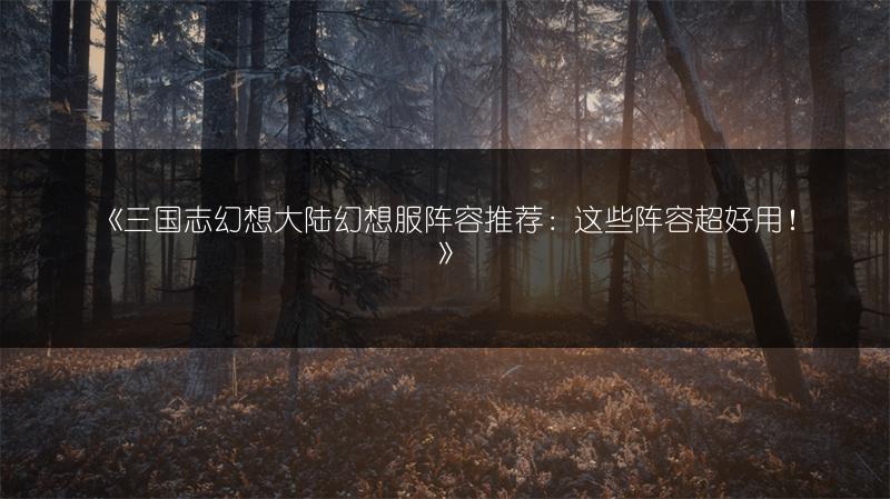 《三国志幻想大陆幻想服阵容推荐：这些阵容超好用！》