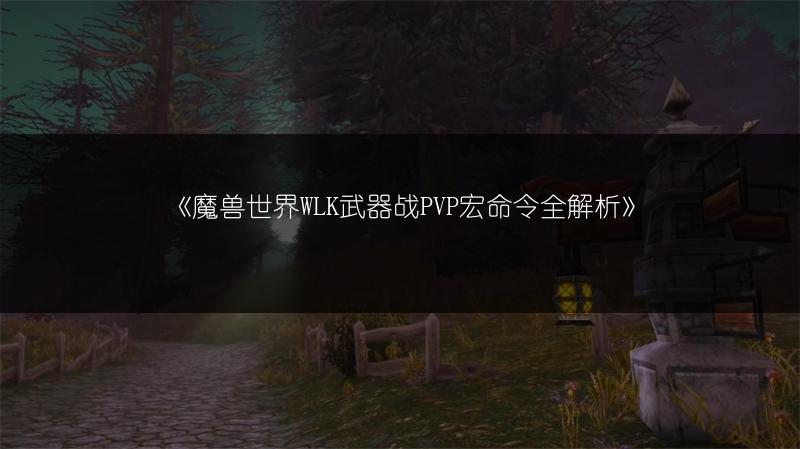 《魔兽世界WLK武器战PVP宏命令全解析》