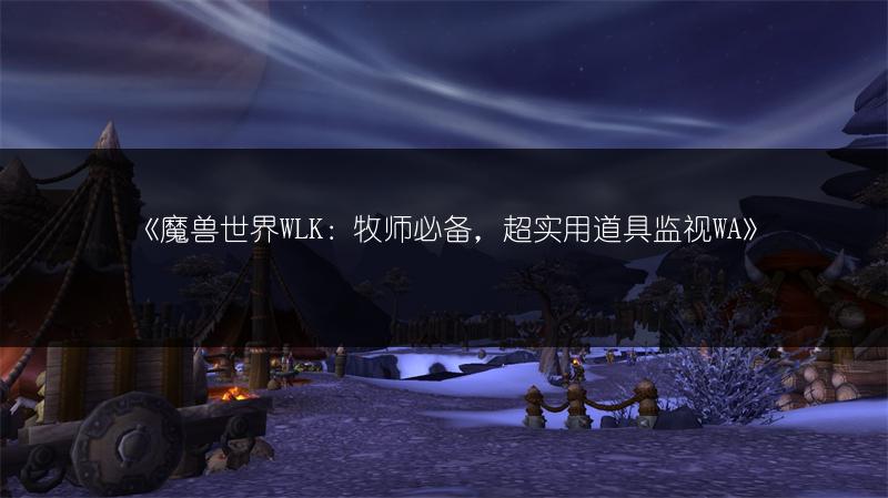 《魔兽世界WLK：牧师必备，超实用道具监视WA》