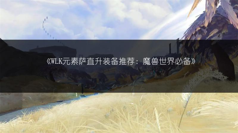 《WLK元素萨直升装备推荐：魔兽世界必备》