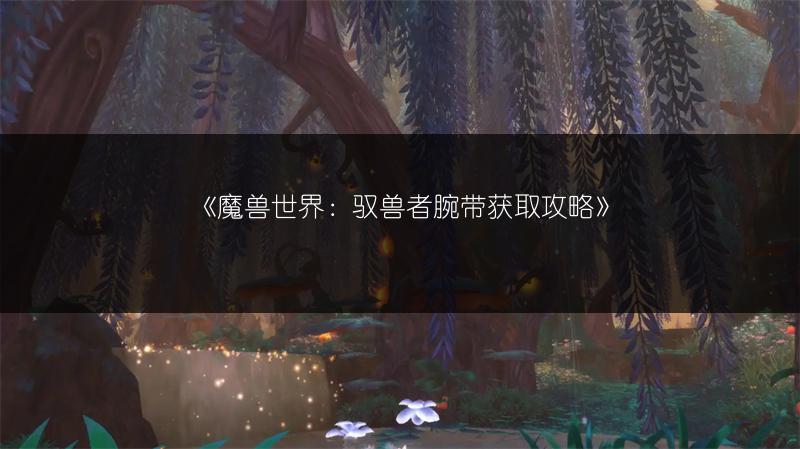 《魔兽世界：驭兽者腕带获取攻略》