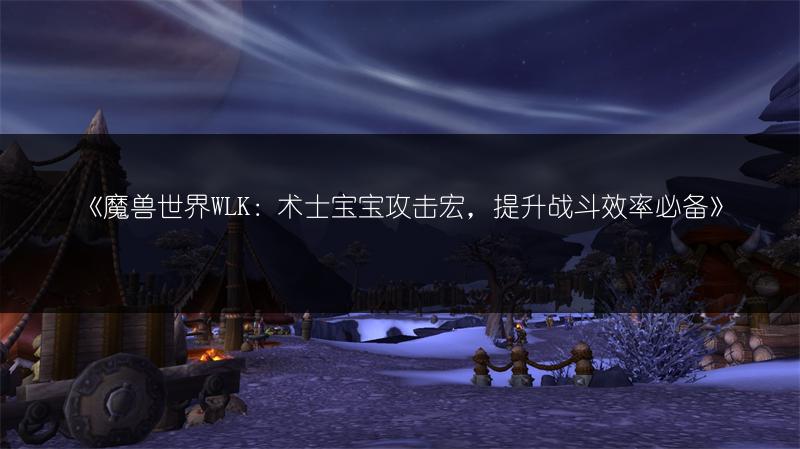 《魔兽世界WLK：术士宝宝攻击宏，提升战斗效率必备》
