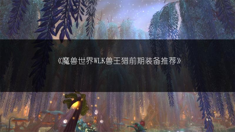 《魔兽世界WLK兽王猎前期装备推荐》