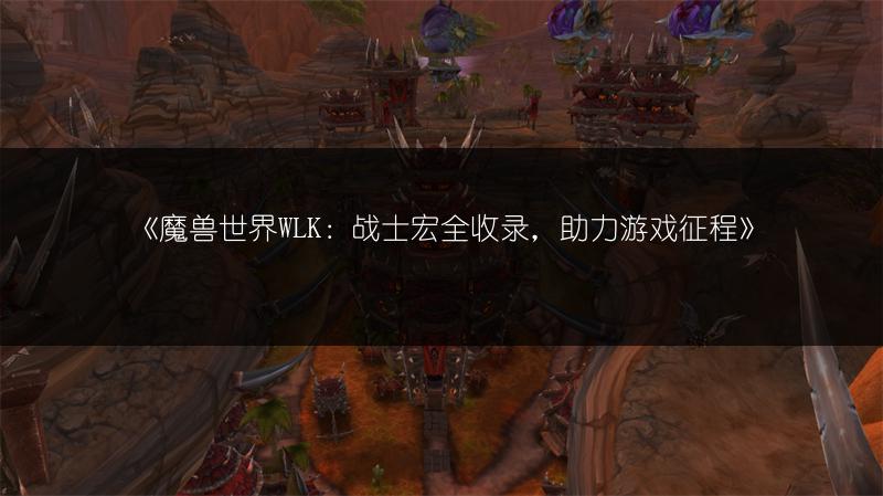 《魔兽世界WLK：战士宏全收录，助力游戏征程》