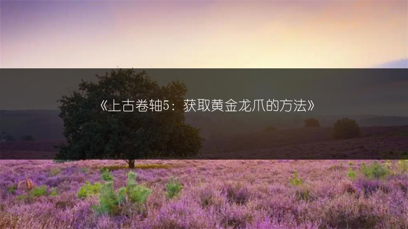 《上古卷轴5：获取黄金龙爪的方法》