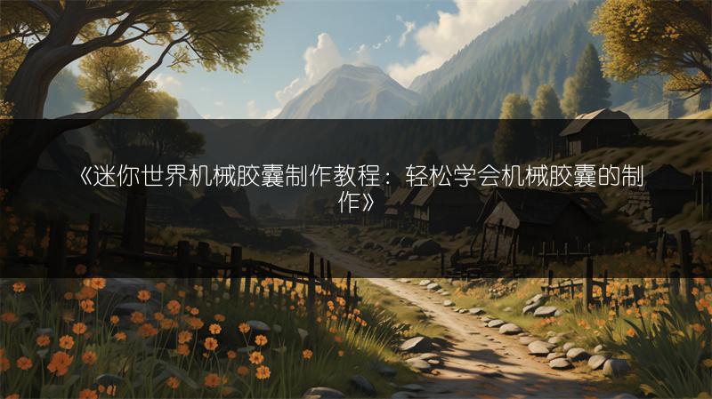 《迷你世界机械胶囊制作教程：轻松学会机械胶囊的制作》
