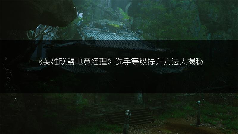 《英雄联盟电竞经理》选手等级提升方法大揭秘