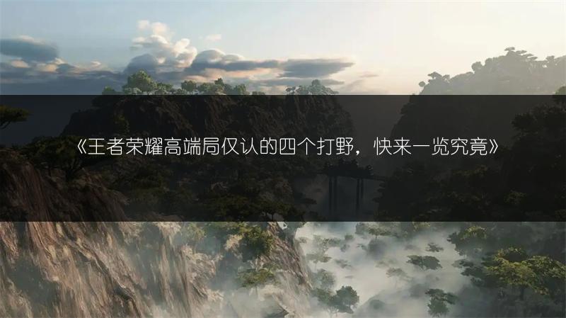 《王者荣耀高端局仅认的四个打野，快来究竟》