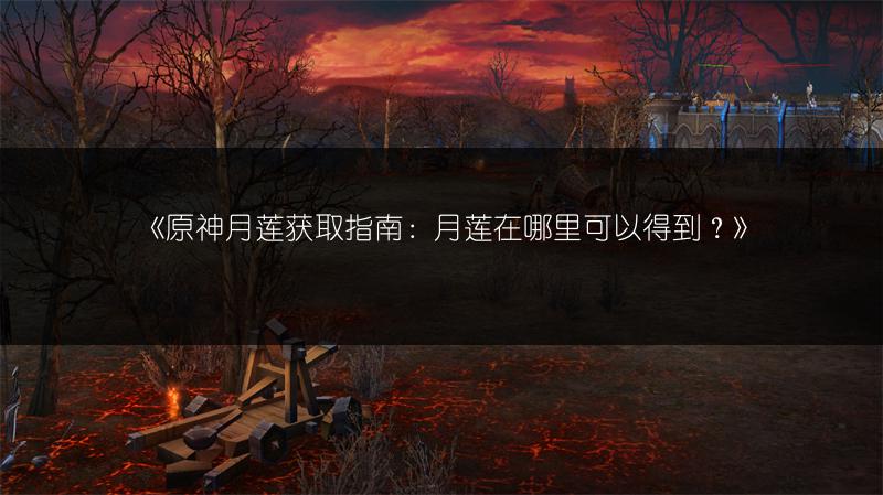 《原神月莲获取指南：月莲在哪里可以得到？》