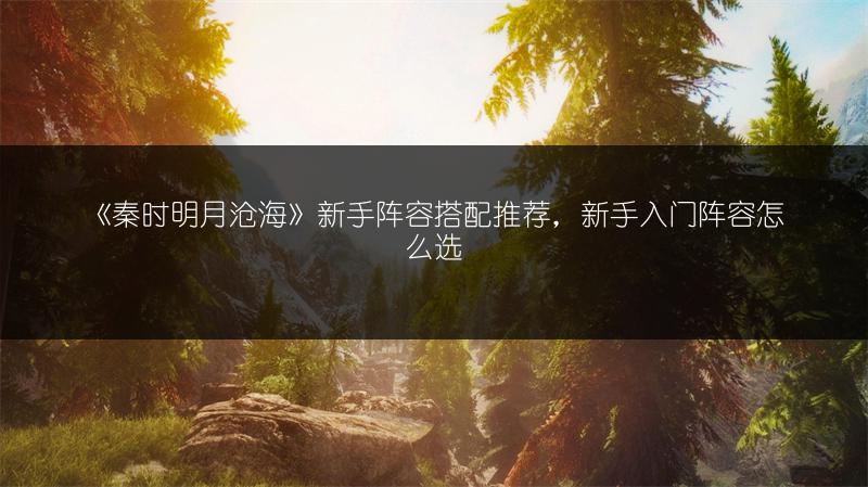 《秦时明月沧海》新手阵容搭配推荐，新手入门阵容怎么选