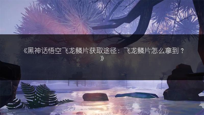 《黑神话悟空飞龙鳞片获取途径：飞龙鳞片怎么拿到？》